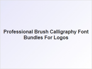 Professional Brush Calligraphy Fonts for Logo Design