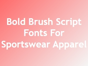 Athletic Spirit in Bold Brush Script Fonts